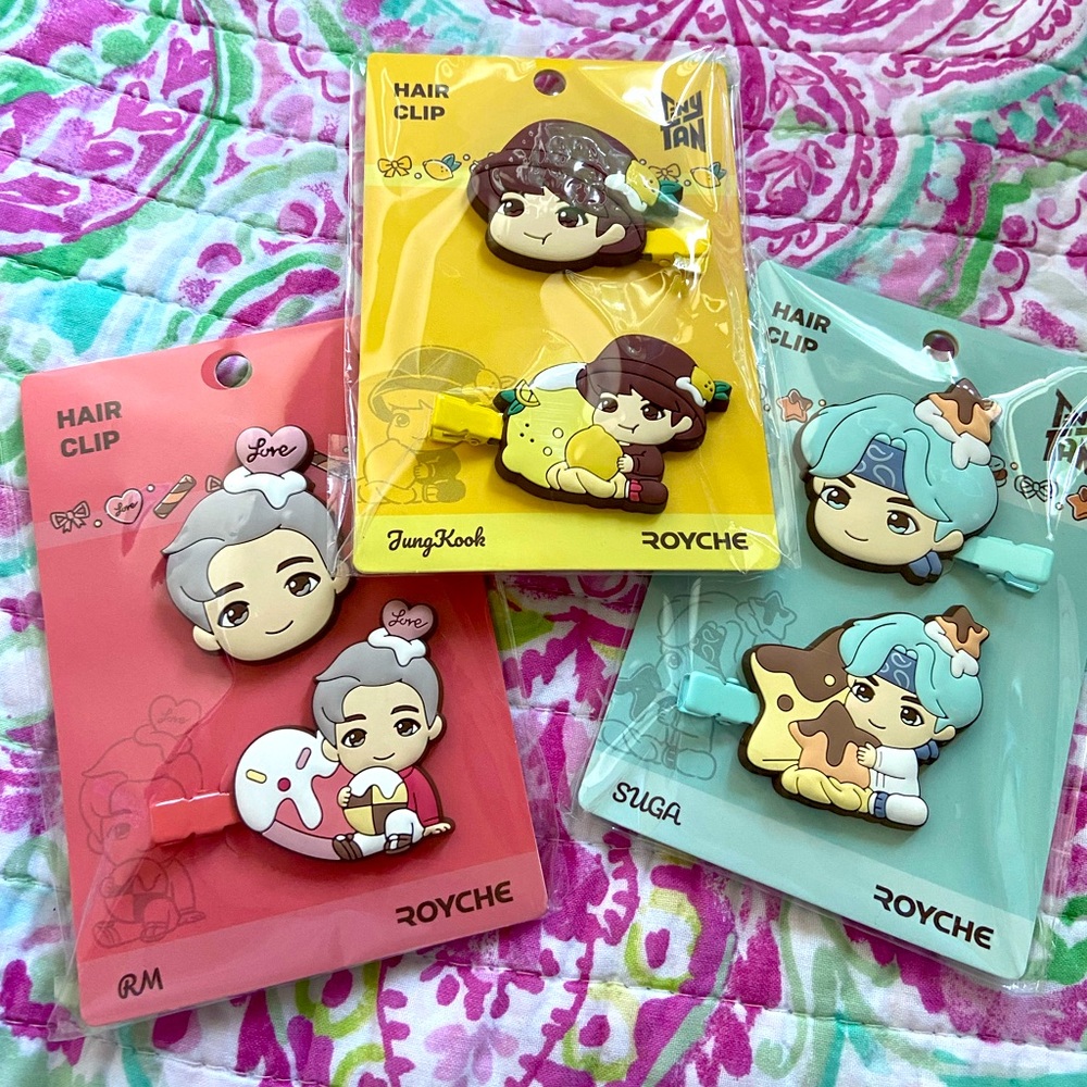 BTS Bangtan Boys Hair clip Jungkook RM Suga